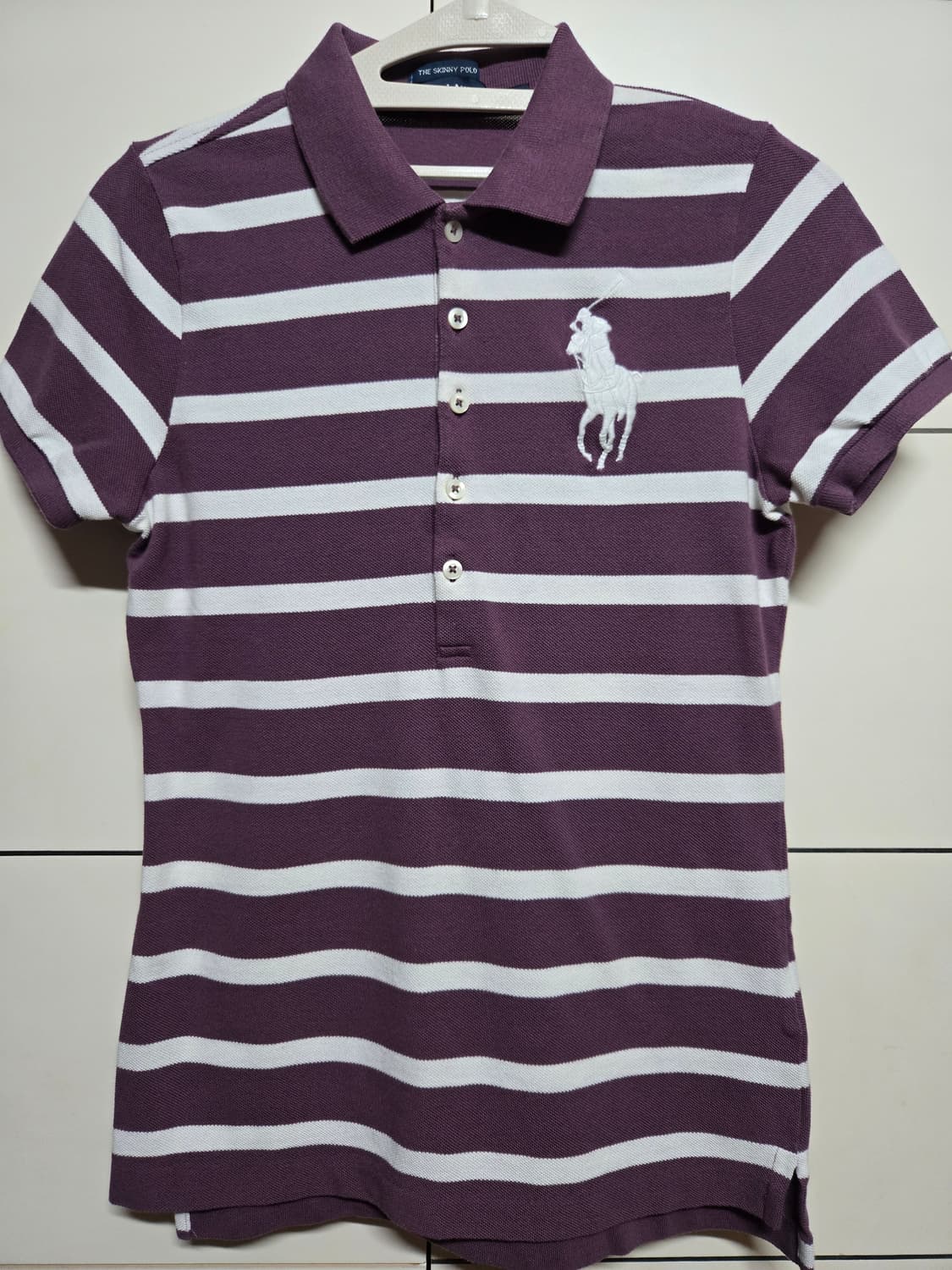 폴로 랄프로렌 여성 빅포니 단가라 PK 반팔티 상품이미지1