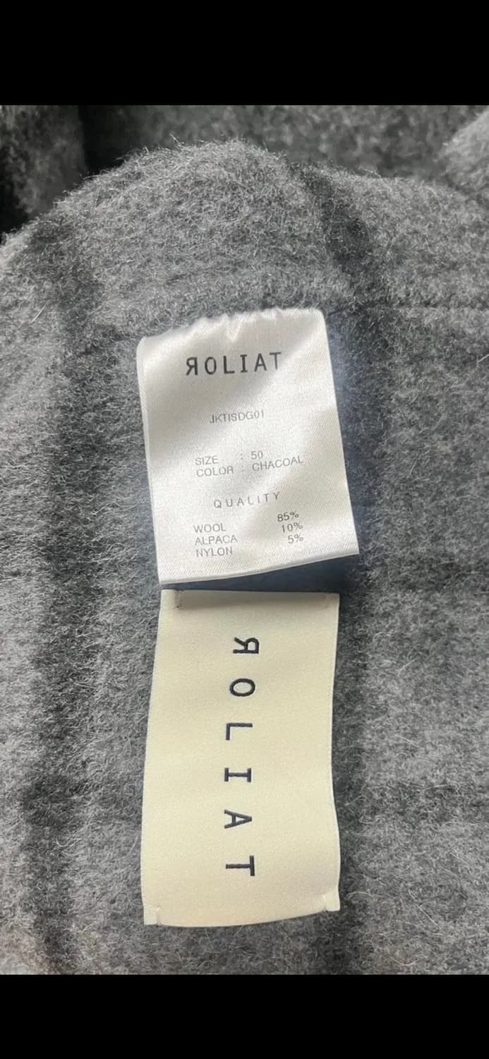 로리엣 핸드메이드 하이넥 오버핏 숏코트 50 상품이미지8