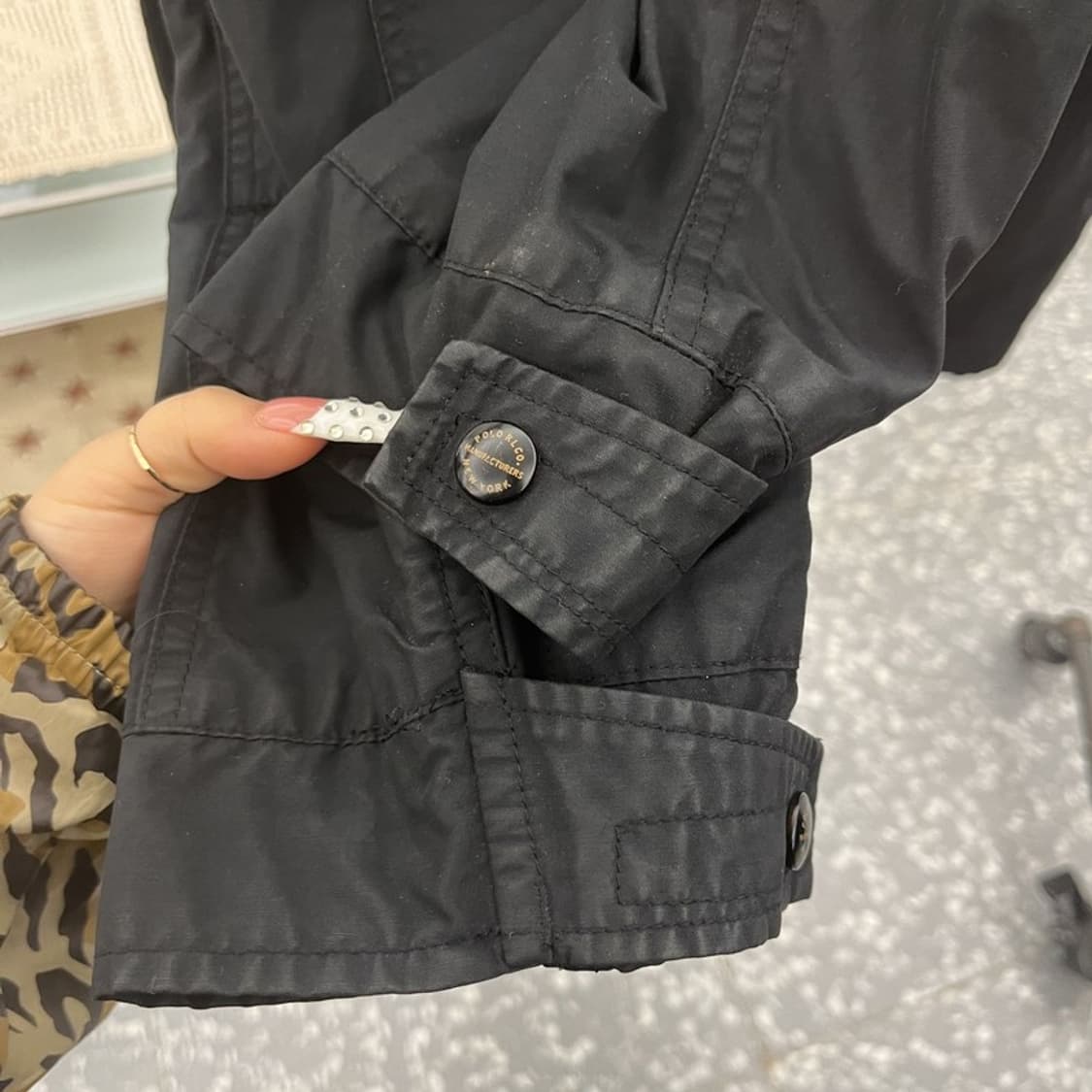 폴로 랄프로렌 빈티지 사파리 트러커 타탄체크 야상 자켓 L C10359 상품이미지7