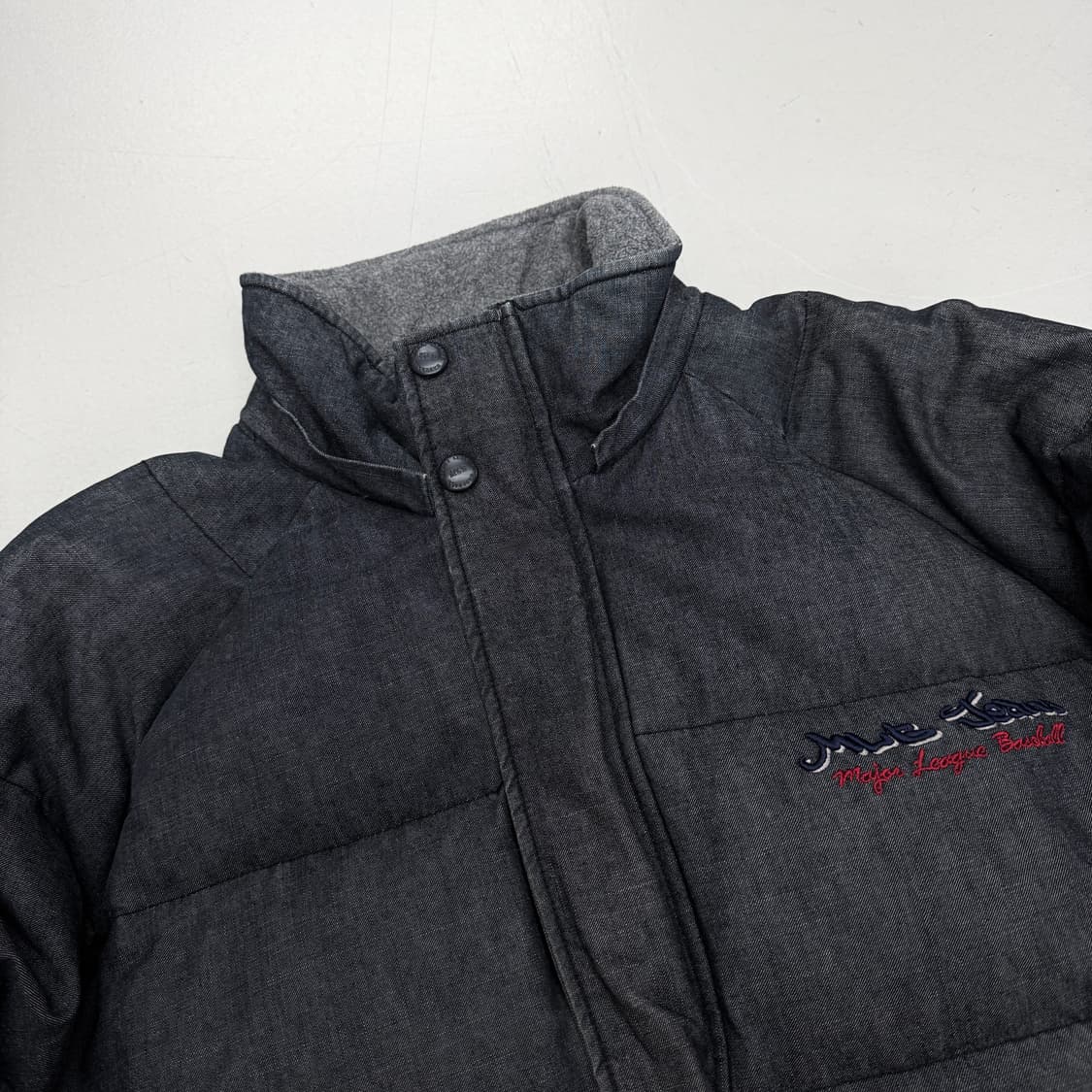 MLB 00s 올드스쿨 덕다운 데님 패딩 상품이미지4