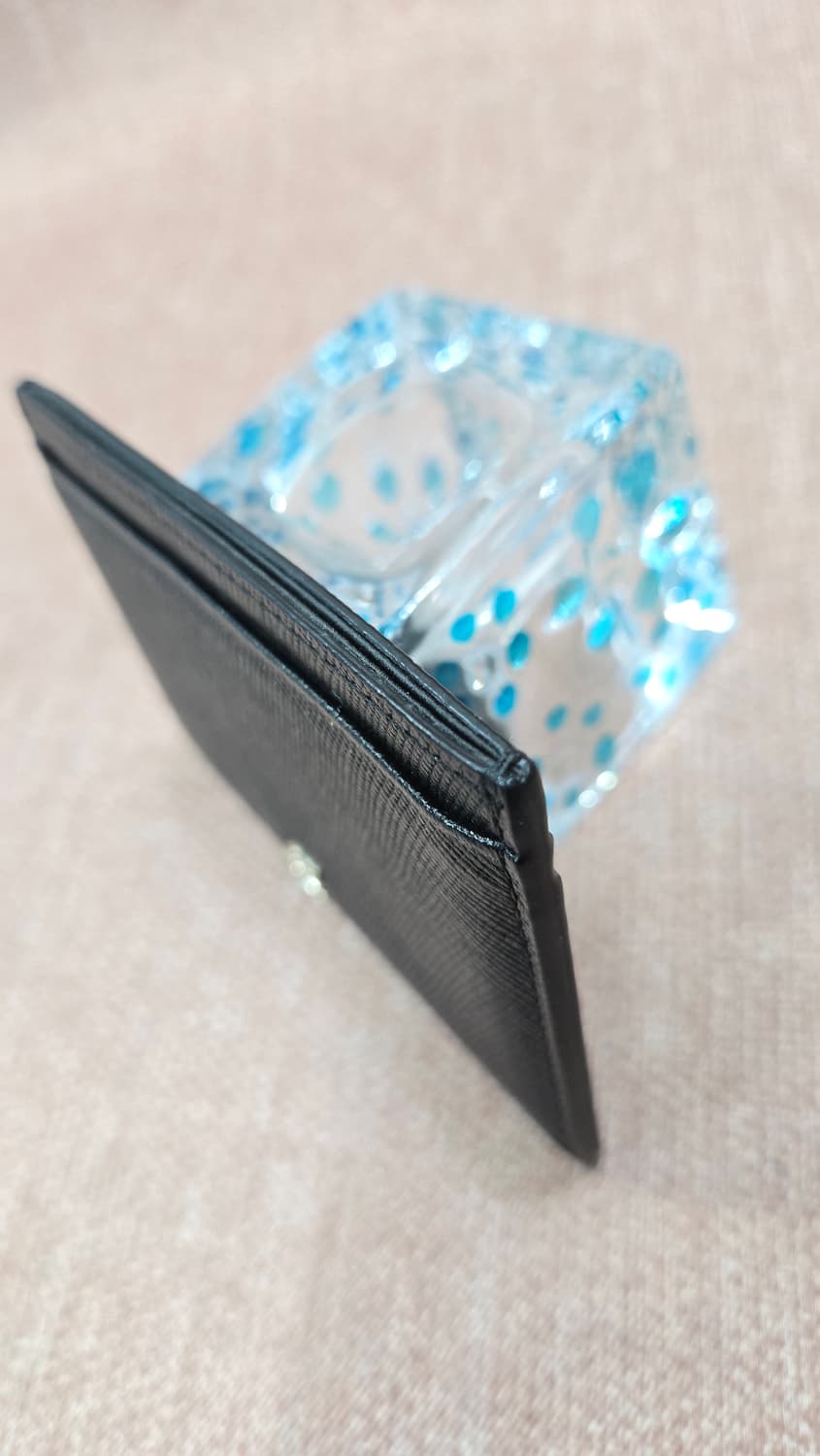 루이까또즈 남녀공용 카드지갑 명합지갑 블랙레더 상품이미지5