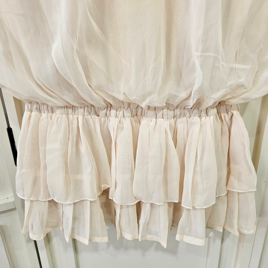 쉬폰 프릴 리본 원피스 상품이미지7