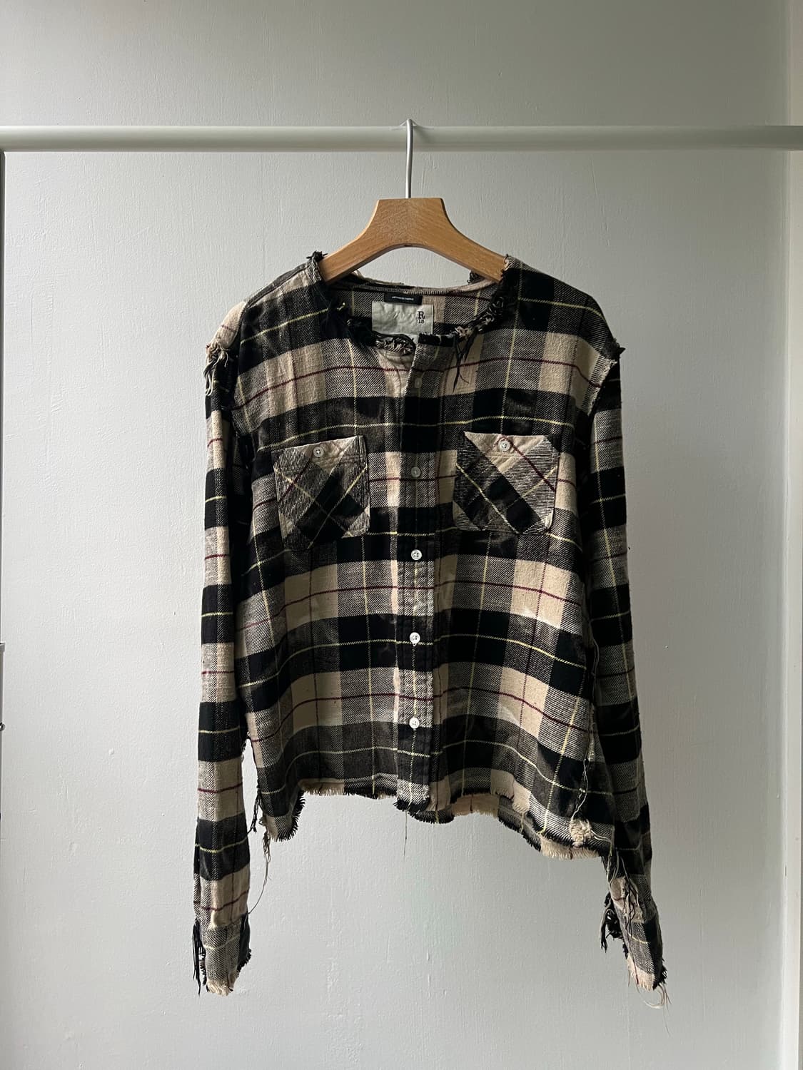 R13 알써틴 체크 셔츠 상품이미지3