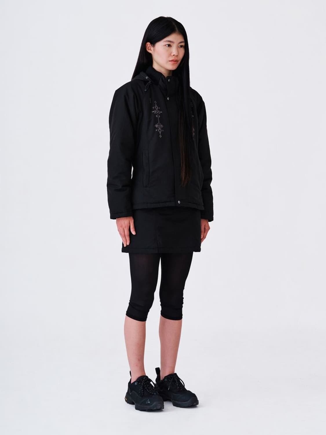 웰빙익스프레스 Embroidered Field Parka Black 상품이미지2