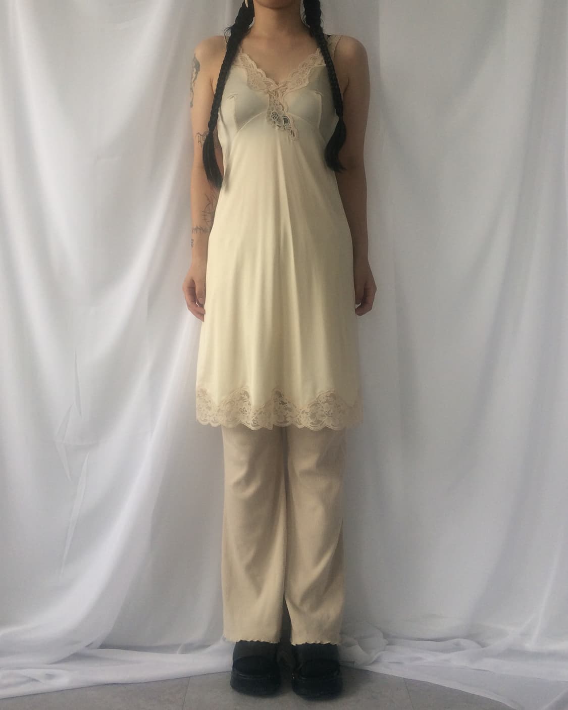 Lace point slip onepiece 상품이미지1