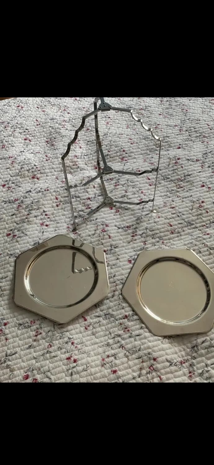 빈티지 올드홀 스테인레스 2단스탠드  상품이미지3