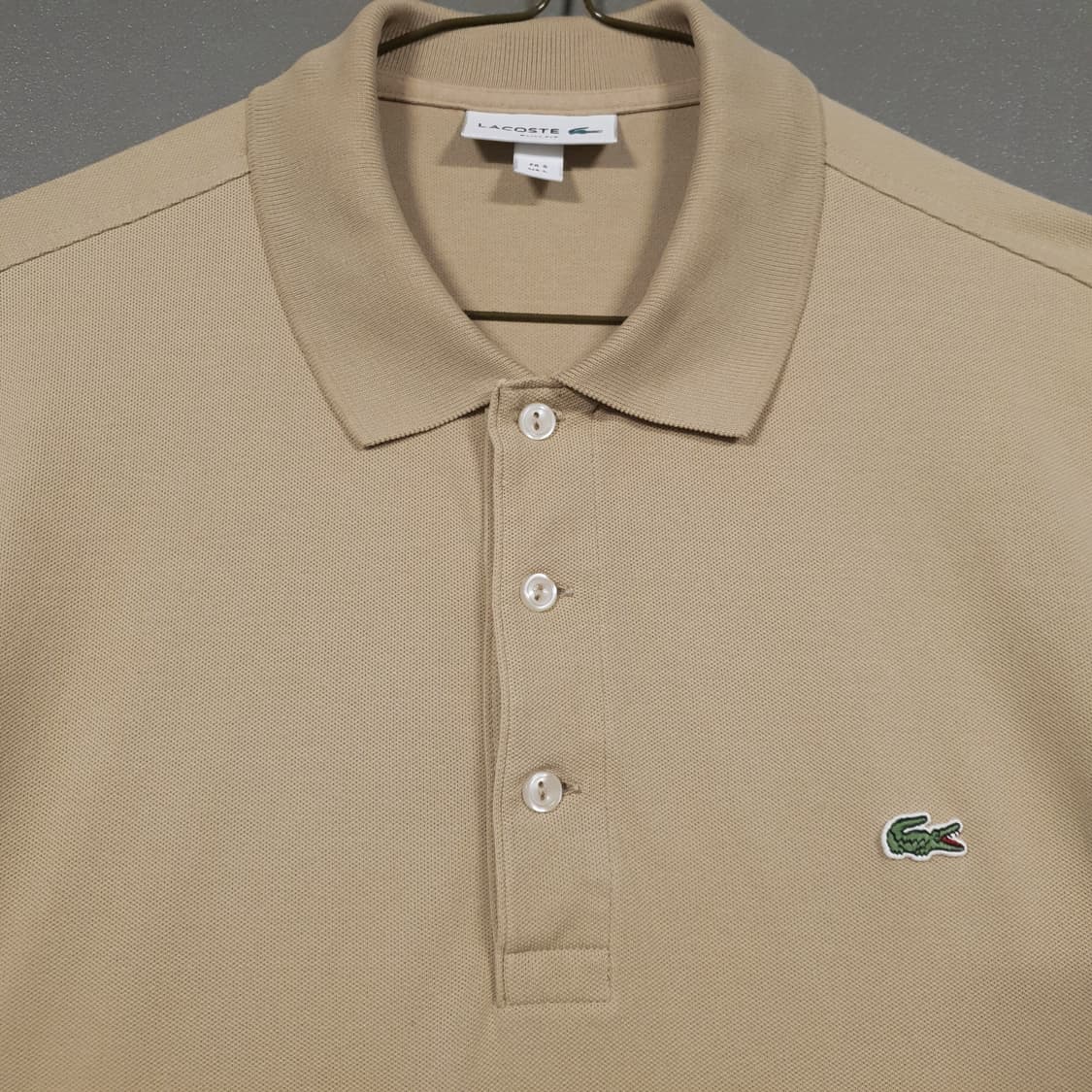라코스테 신형 20ss 크록 3버튼 플라켓 폴로 셔츠 반팔 카라티 105 상품이미지3