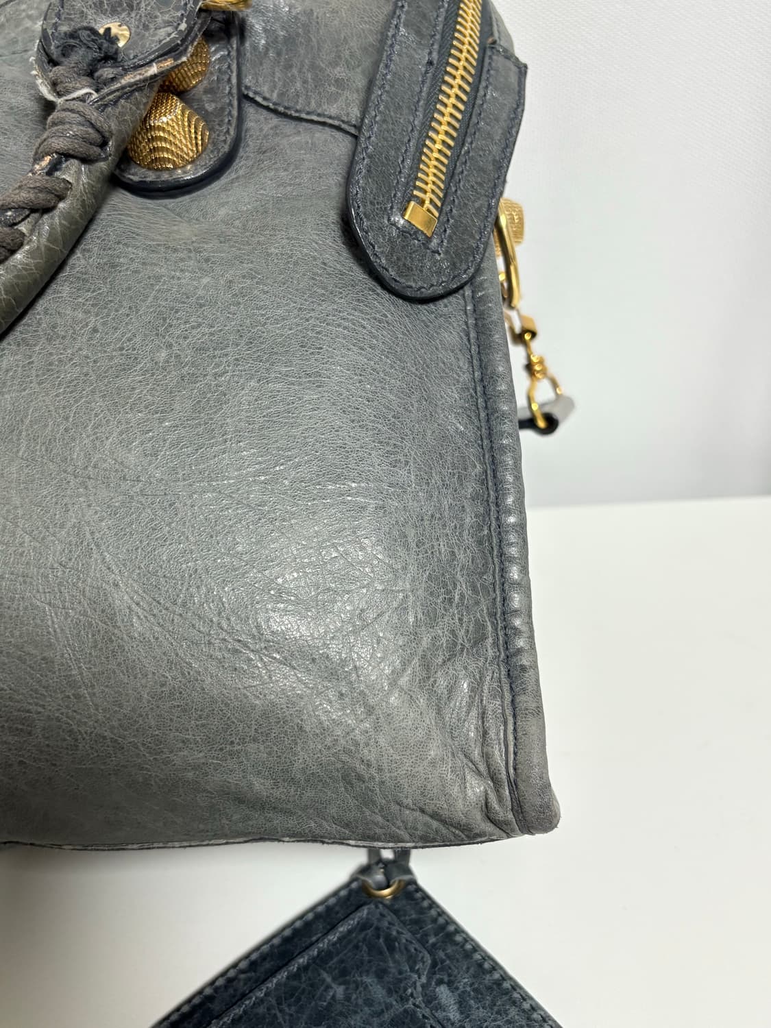 발렌시아가 자이언트 모터 시티백 그레이 상품이미지5