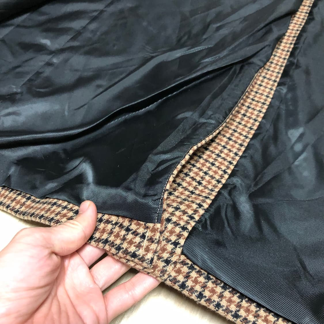 (52) 새상품 노이어 noirer 하운드투스 오버사이즈 맥 코트 상품이미지5