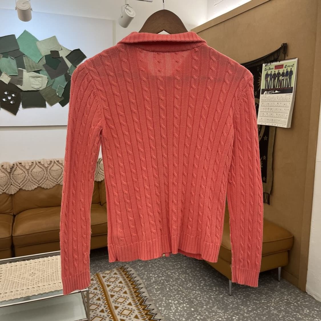 폴로 랄프로렌 Y2K 딸기우유 코랄 핑크 가디건 85 C10874 상품이미지4