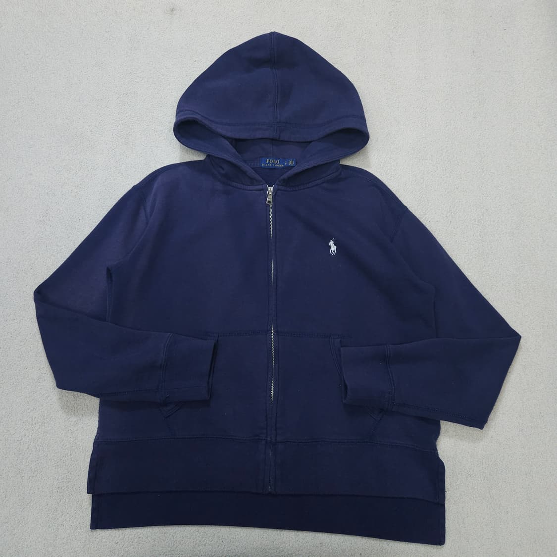 폴로 랄프 로렌 후드 집업 S 네이비 상품이미지2