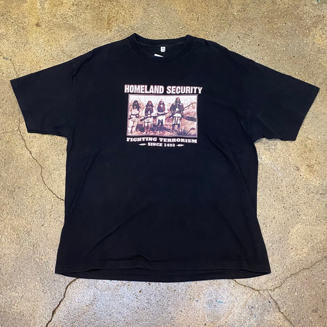 미국 빈티지 홈랜드 원주민 프린팅 반팔티 티셔츠 상품이미지1