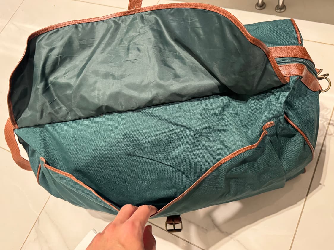 (미사용) polo폴로 랄프로렌  그린  초록 캔버스 보스턴백 헬스가방  상품이미지4