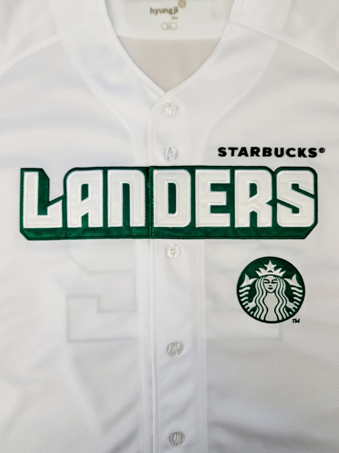 [95.M]SSG랜더스 X 스타벅스 22주년 기념 콜라보 져지(유니폼) 상품이미지7