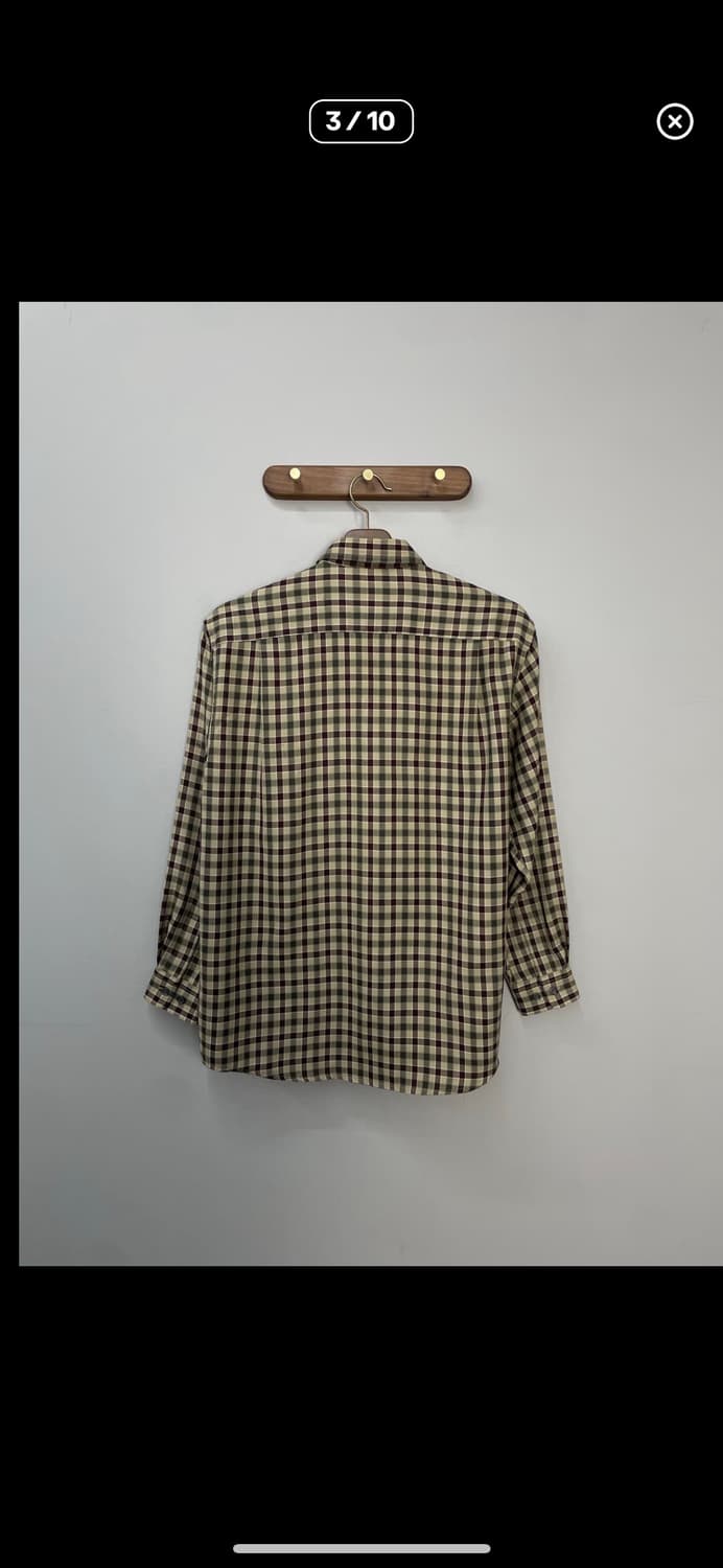 입생로랑 브라운 체크 셔츠 A2474 상품이미지3