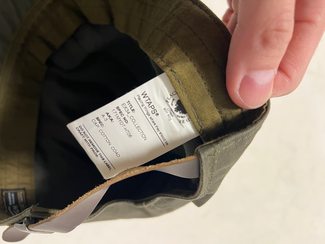 WTAPS 더블탭스 구형탭 a-3 모자 상품이미지2