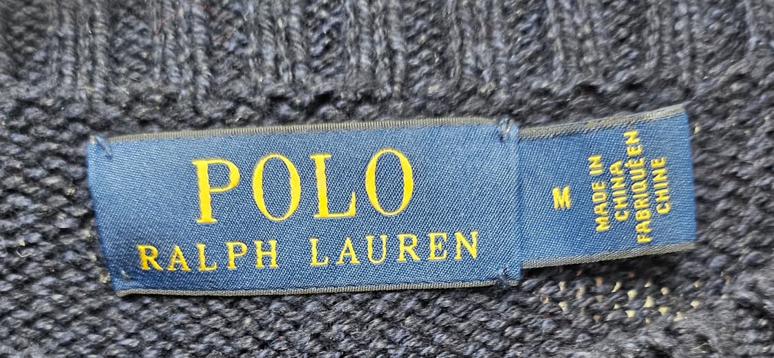 (95)M ☆우주매물☆ 랄프로렌폴로 베어빅자수RL [네이비] 니트 상품이미지2