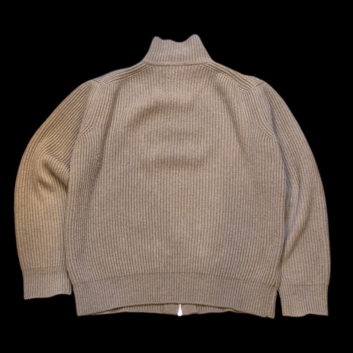 FREE(착샷잇음) 베이지 울 집업니트  상품이미지2