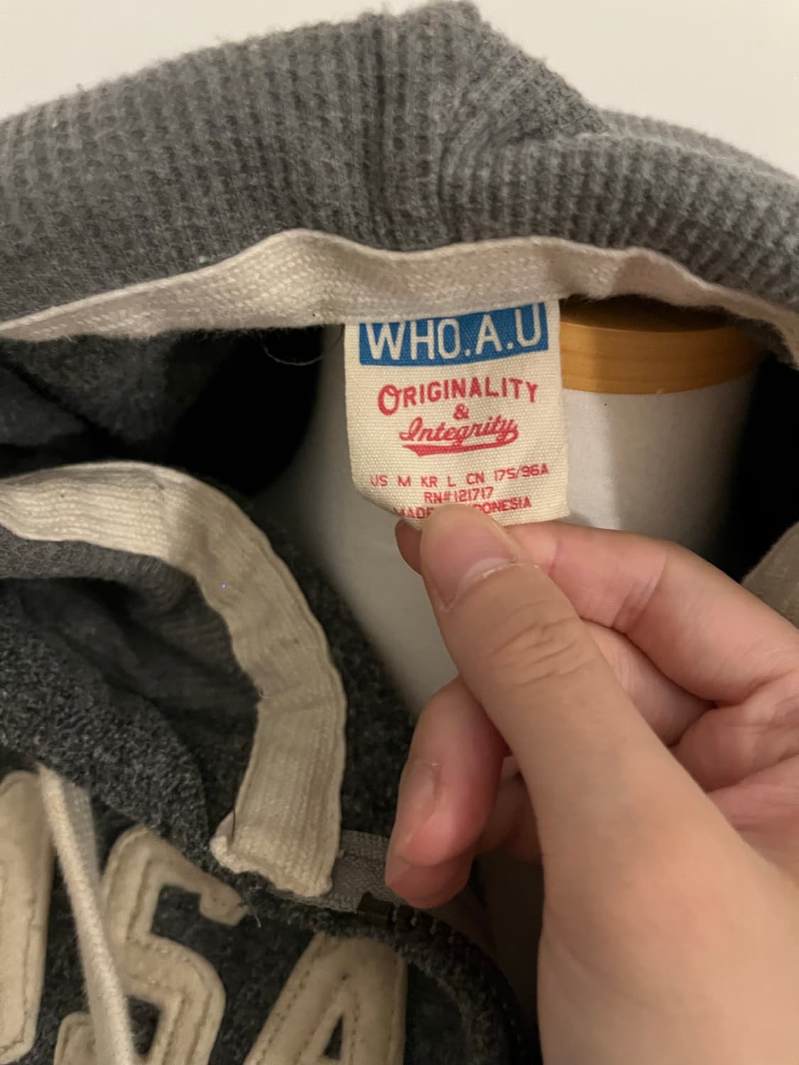  Who.A.U Gray Hooded Zip-Up 상품이미지7