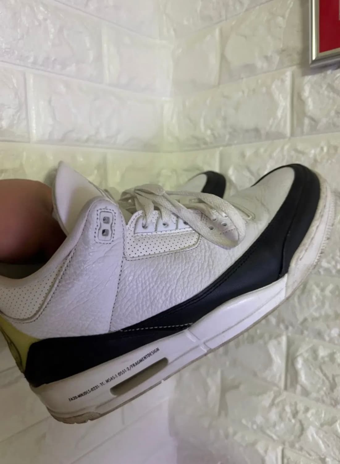 [290] 조던 3 x 프라그먼트 레트로 SP 화이트 블랙 상품이미지1