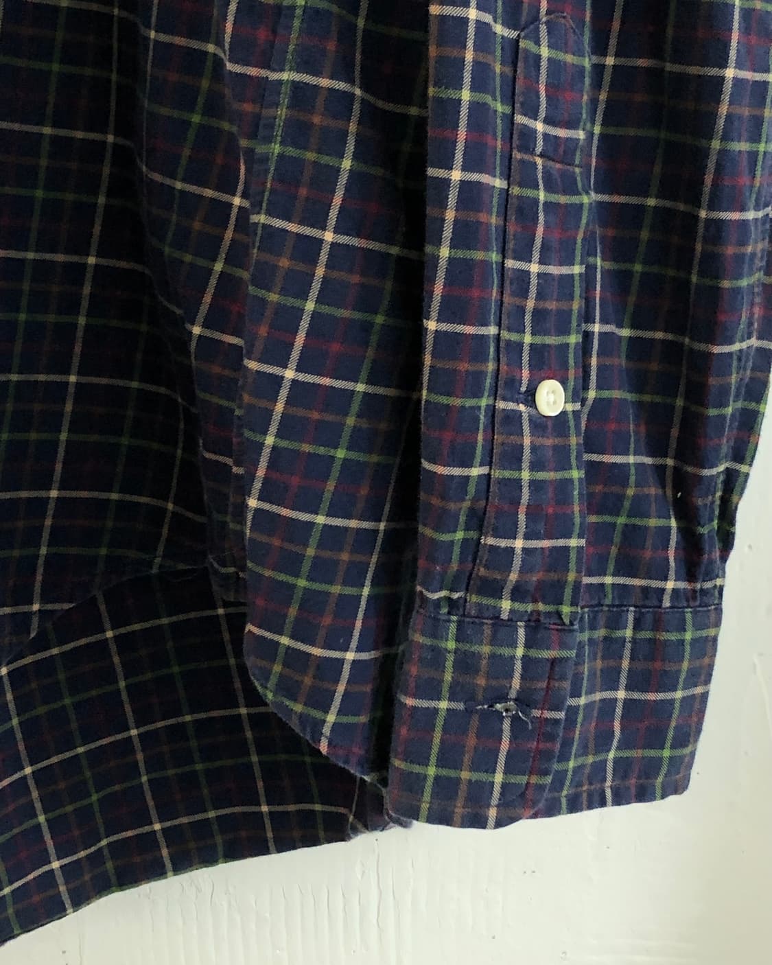 Polo 폴로 랄프로렌 신형라벨 네이비 체크패턴 버튼다운 셔츠 상품이미지6