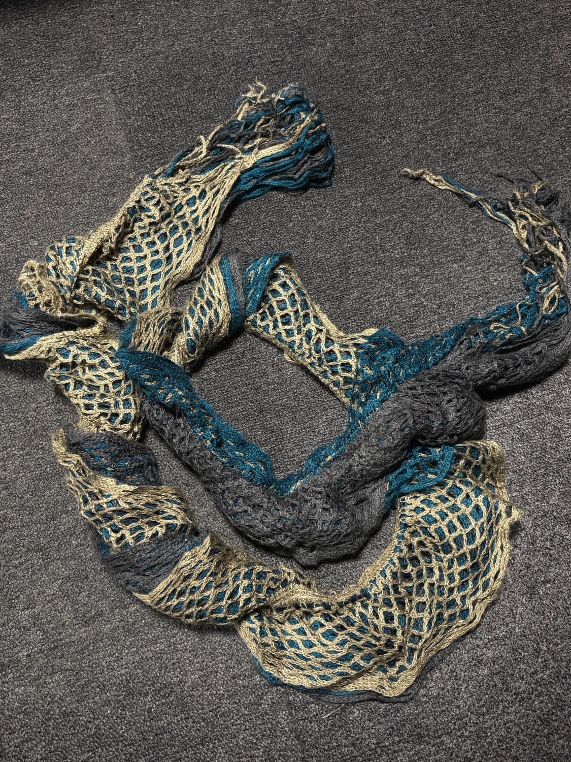 Vintage Gothic fishnet muffler 상품이미지2