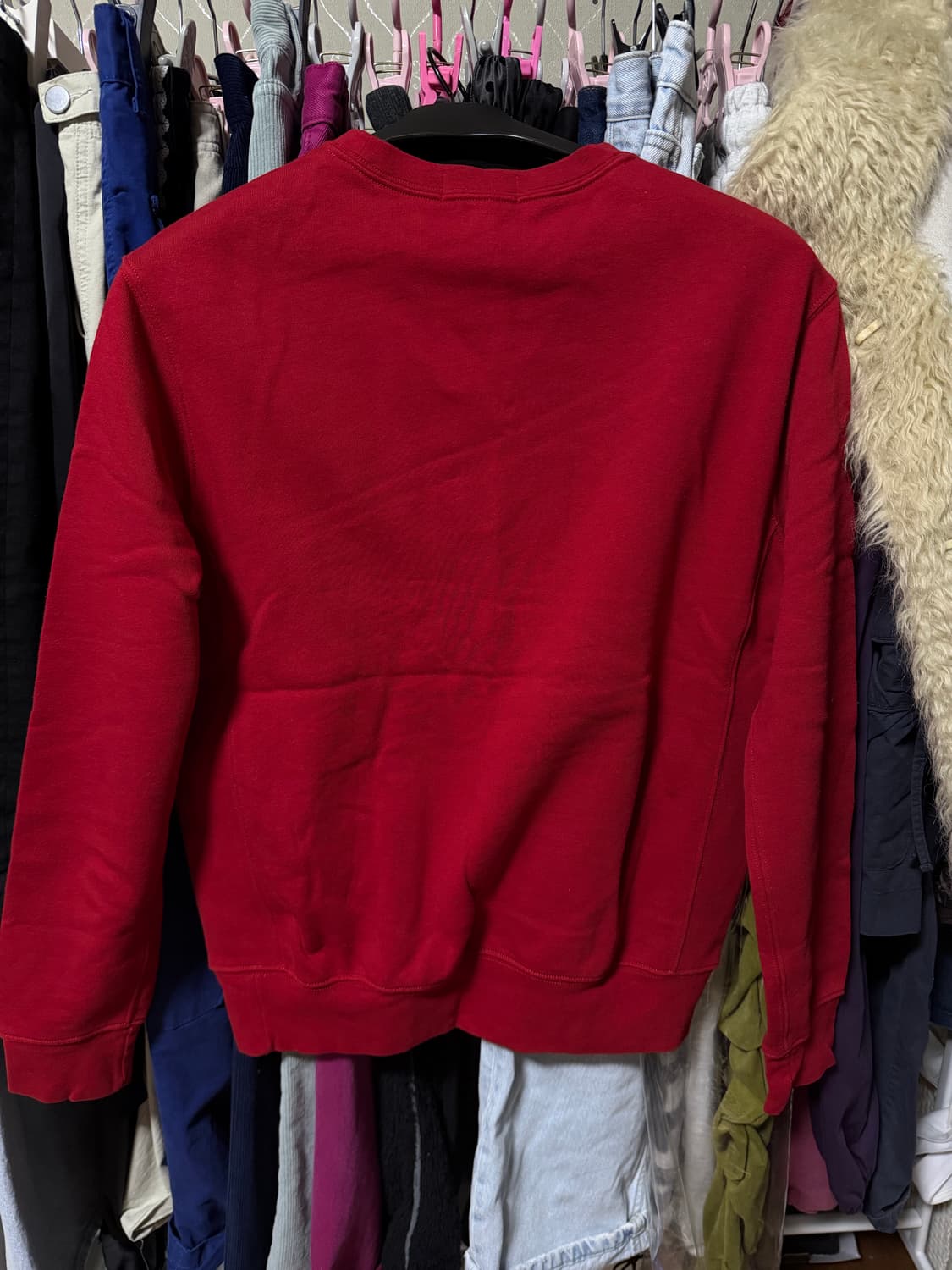 폴로 클래식 기모 스웻셔츠 맨투맨 레드 상품이미지2