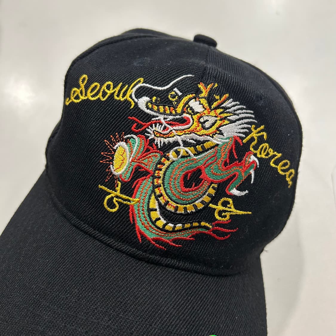 서울 코리아 빈티지 드래곤 볼캡 모자 블랙 상품이미지3