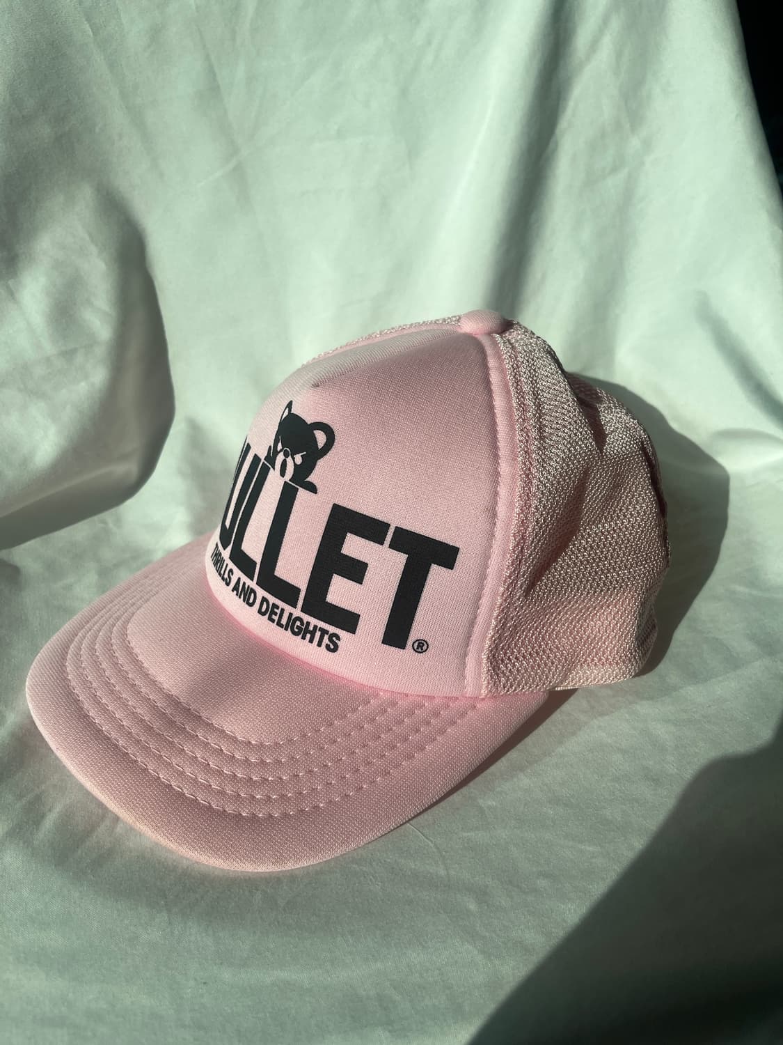 히스테릭 글래머 아카이브 퍽베어 딸기우유 베이비핑크 색 메쉬 캡 모자 상품이미지9