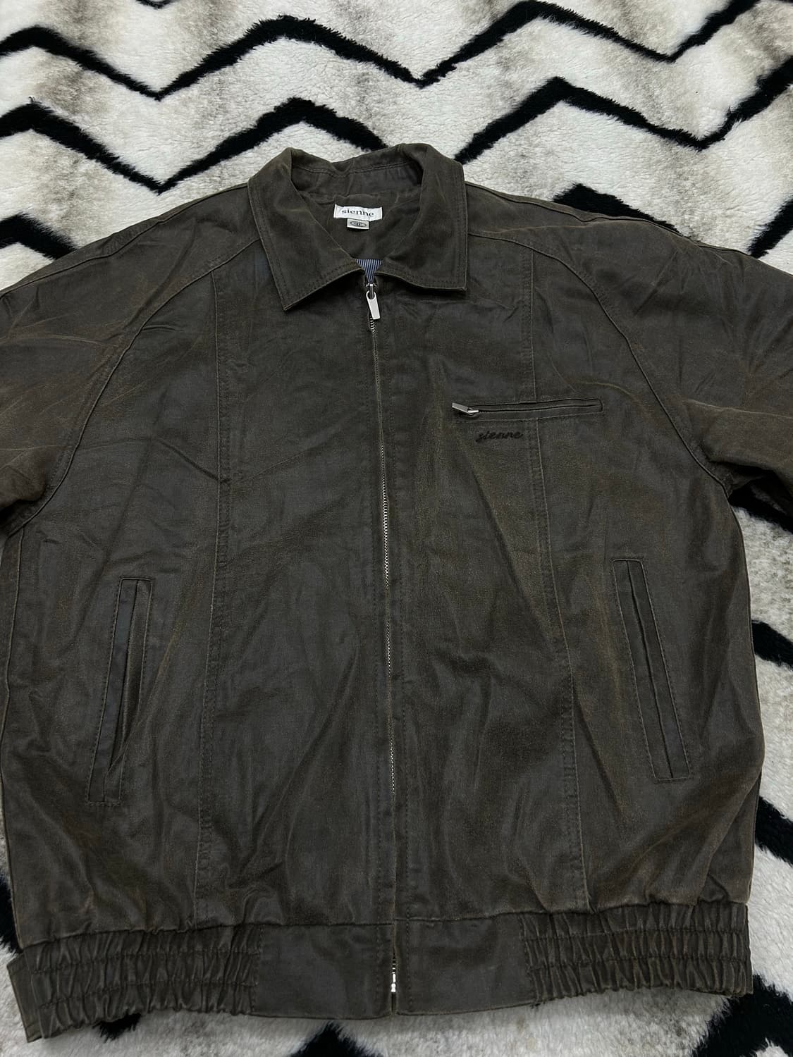 [S]시엔느 존 레더라이크 자켓/빈티지브라운 상품이미지5