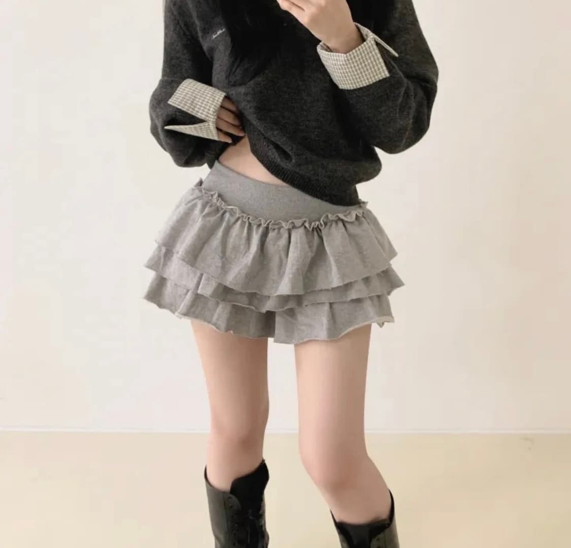 Shopcider 샵사이다 트레이닝 캉캉 프릴 스커트 상품이미지1