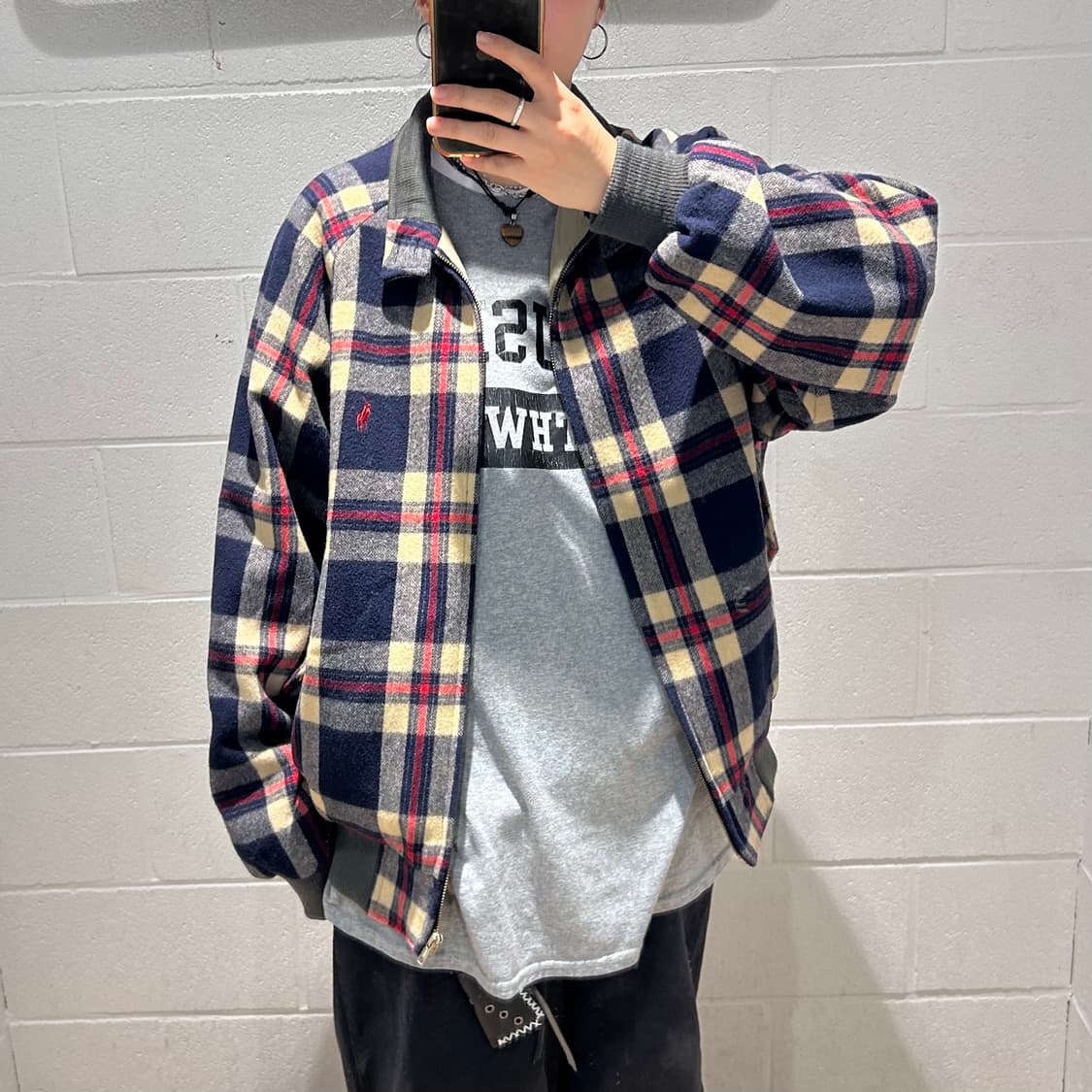 Polo Harrington Check Jacket 상품이미지4