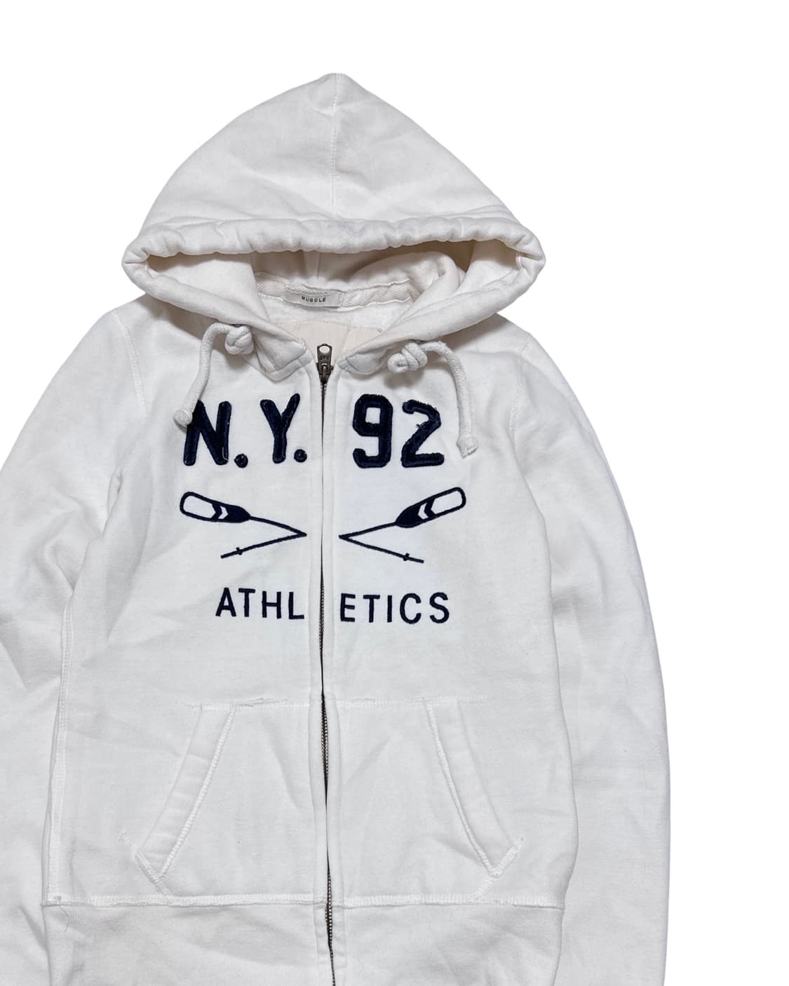 아베크롬비 흰색 후드집업 상품이미지2