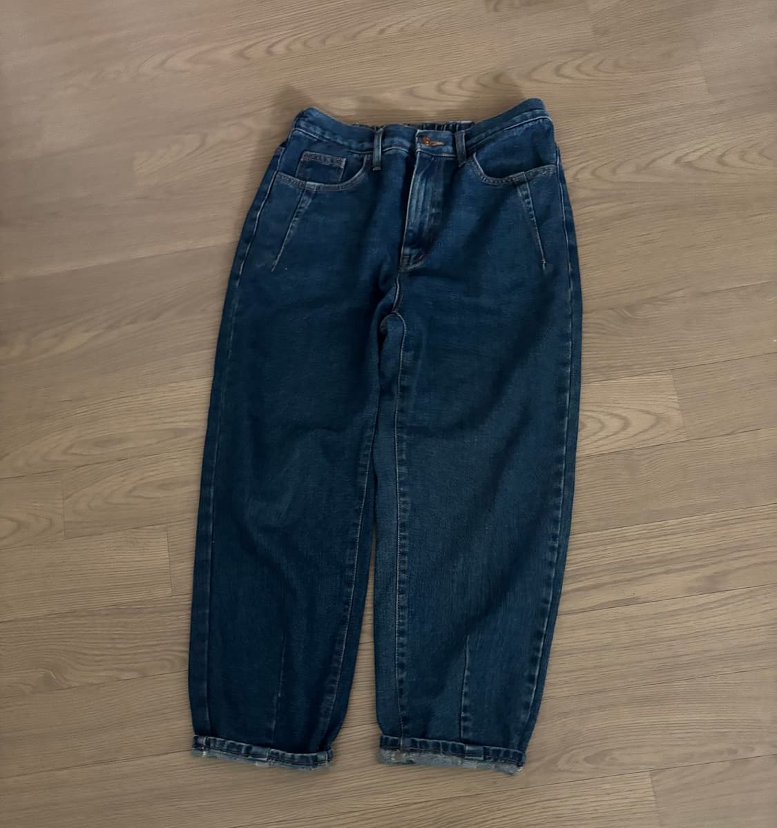 세상 힙한 코리아브랜드 힙합 중청바지 여성 66~66반 키작녀 추천 상품이미지1