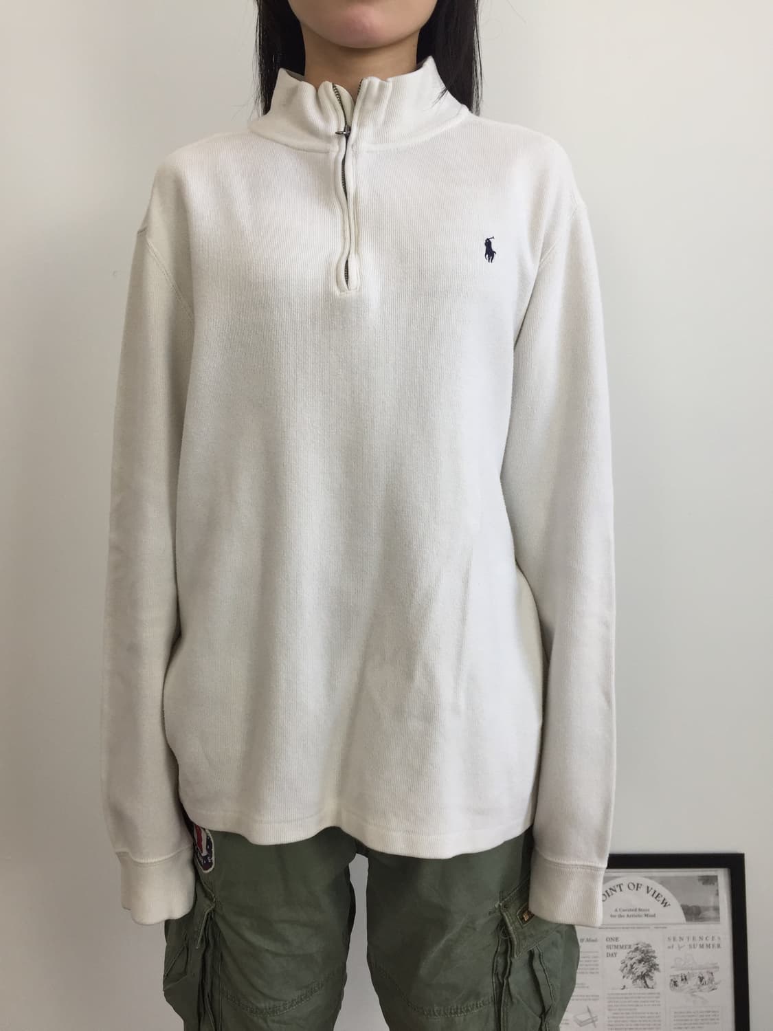 Polo Ralph Lauren White Half-Zip Knit 상품이미지2