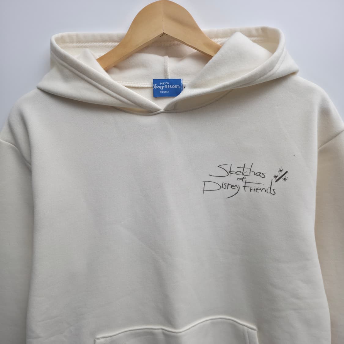 [M] 새상품 디즈니 미키마우스 아이보리 후드티 상품이미지3