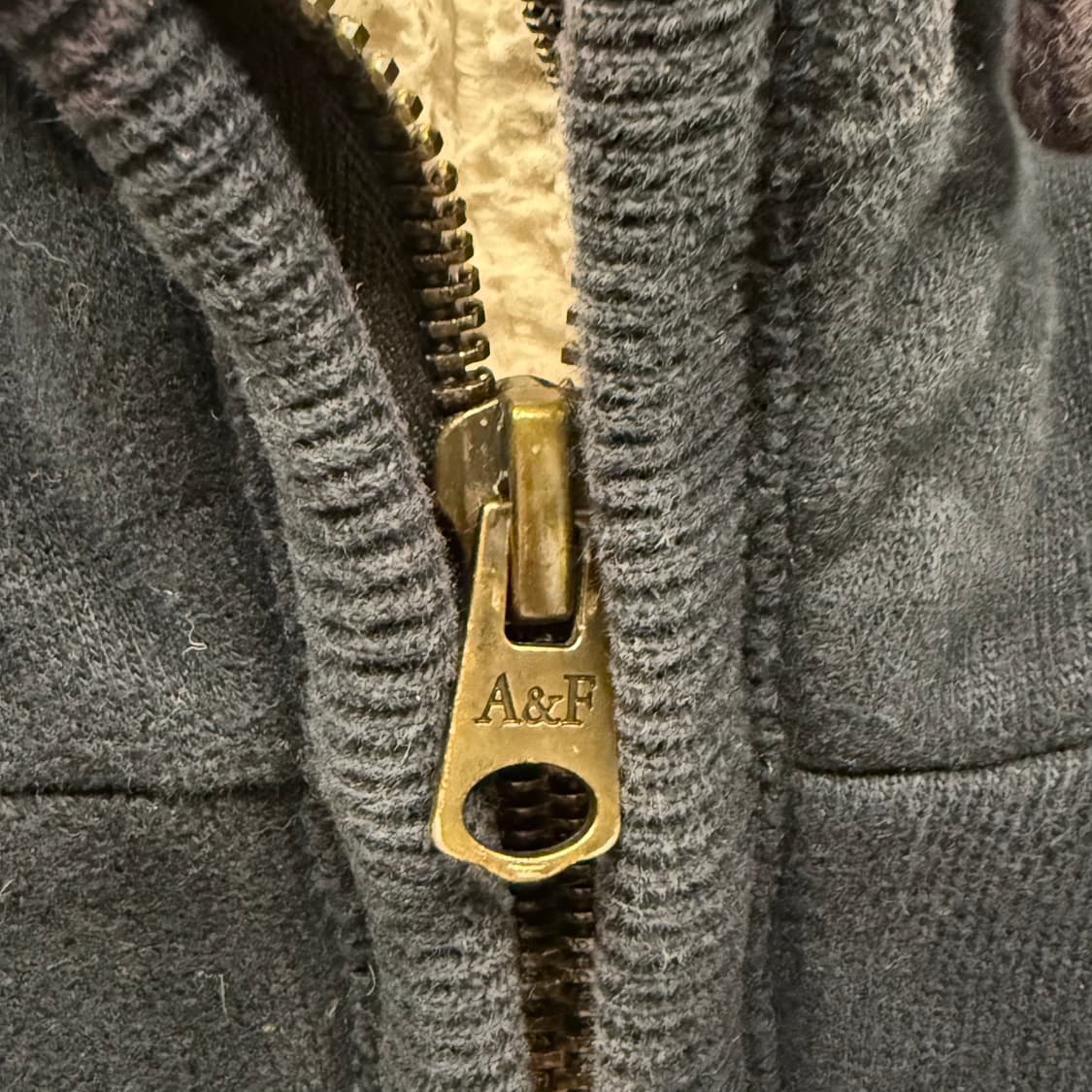 아베크롬비 양털 네이비 후드집업 상품이미지8