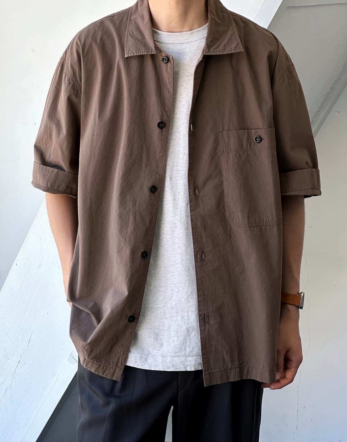 SANDED COTTON LINEN H/S SHIRT 상품이미지9