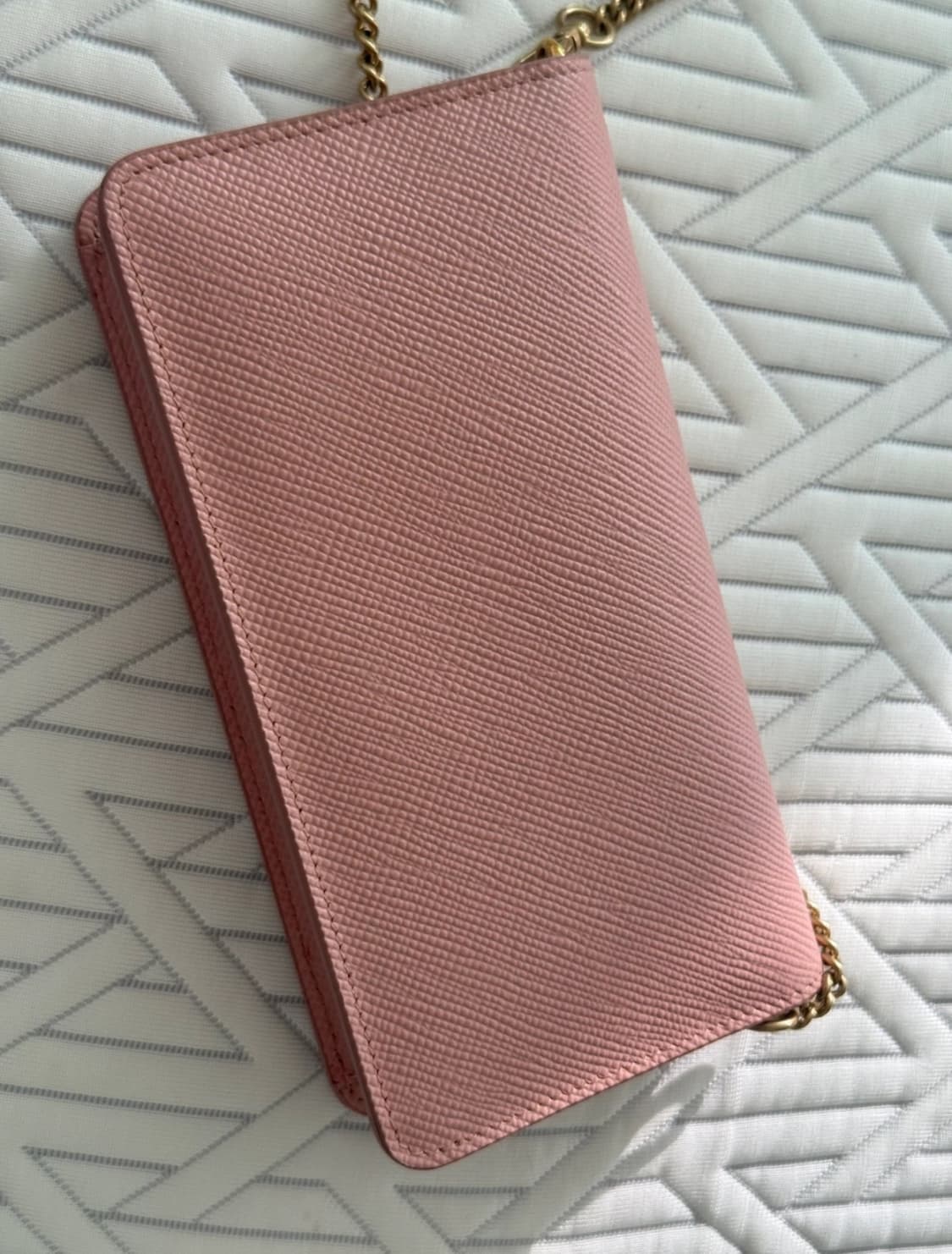 프라다 woc 체인 크로스백 지갑 가방 핑크 정품 상품이미지3