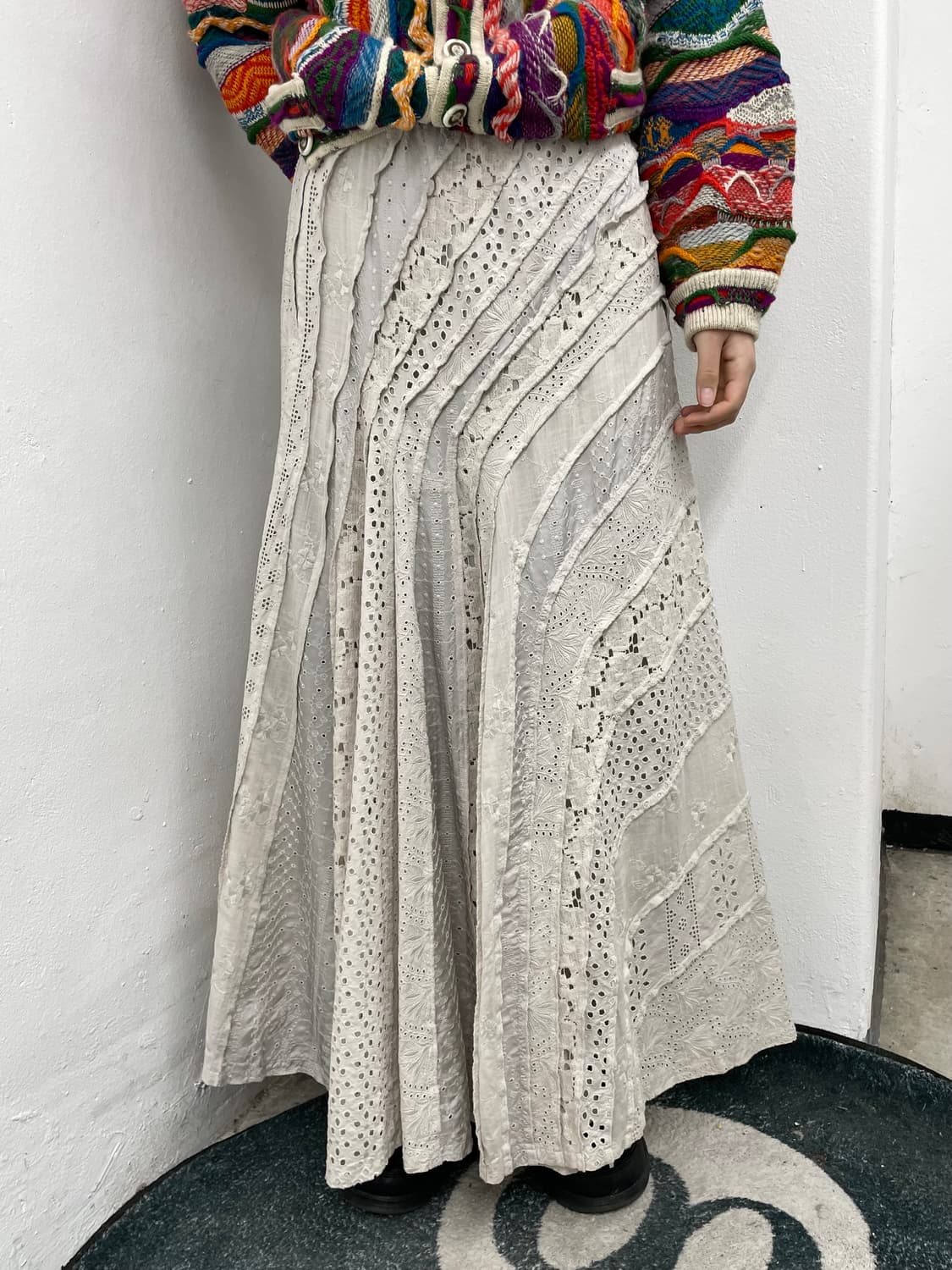 레이스 디테일 드레이프 스커트 상품이미지2