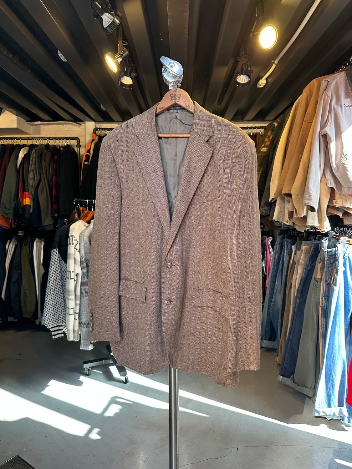 폴로 랄프로렌 울 트위드 자켓 made in italy 상품이미지1