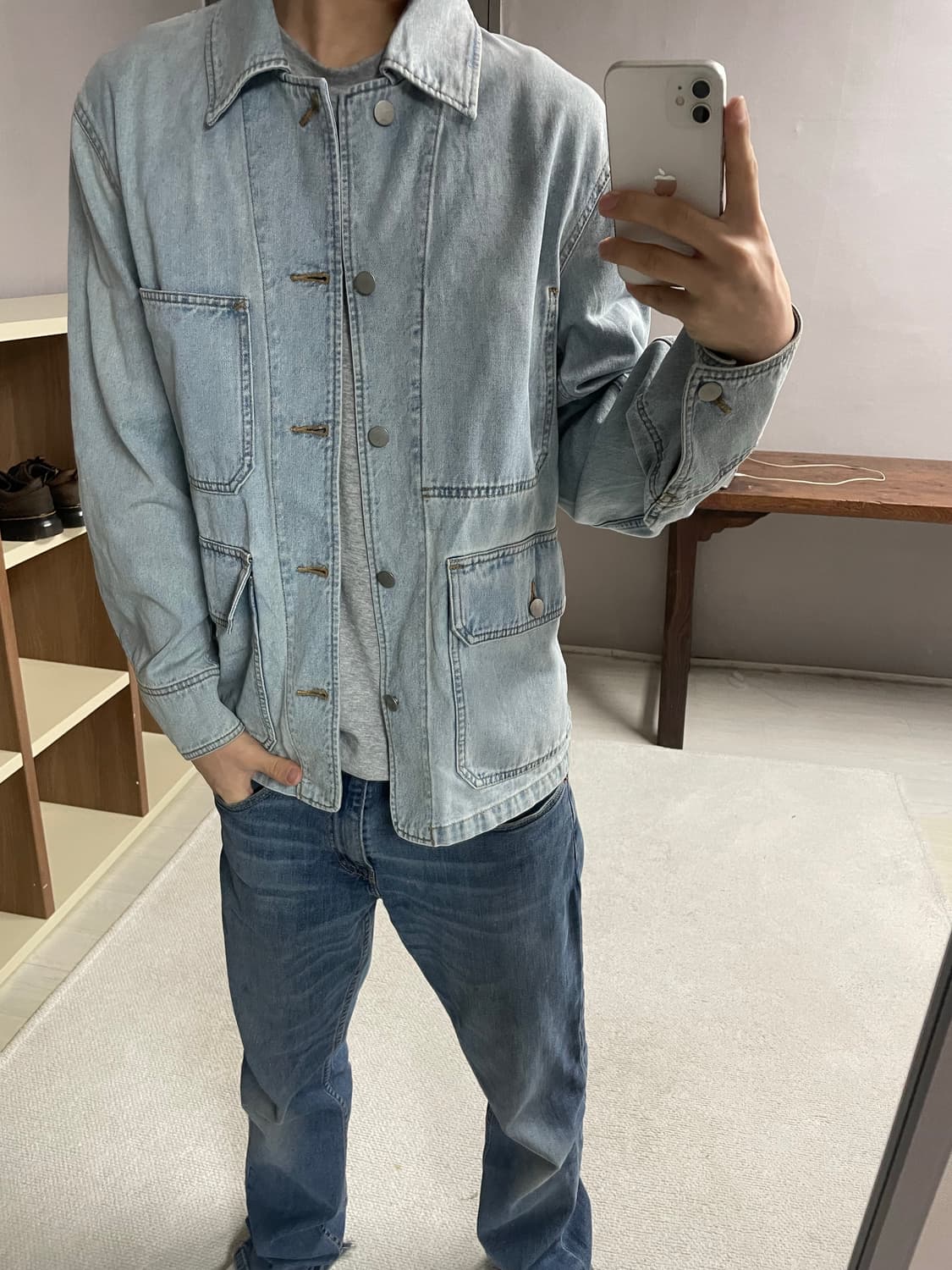 L) jpn 베이직 데님 자켓 상품이미지1