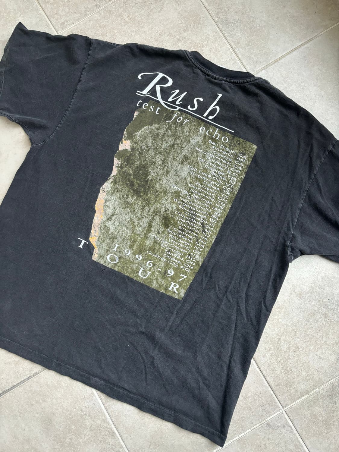 90s 빈티지밴드티 러쉬 투어티셔츠 상품이미지2