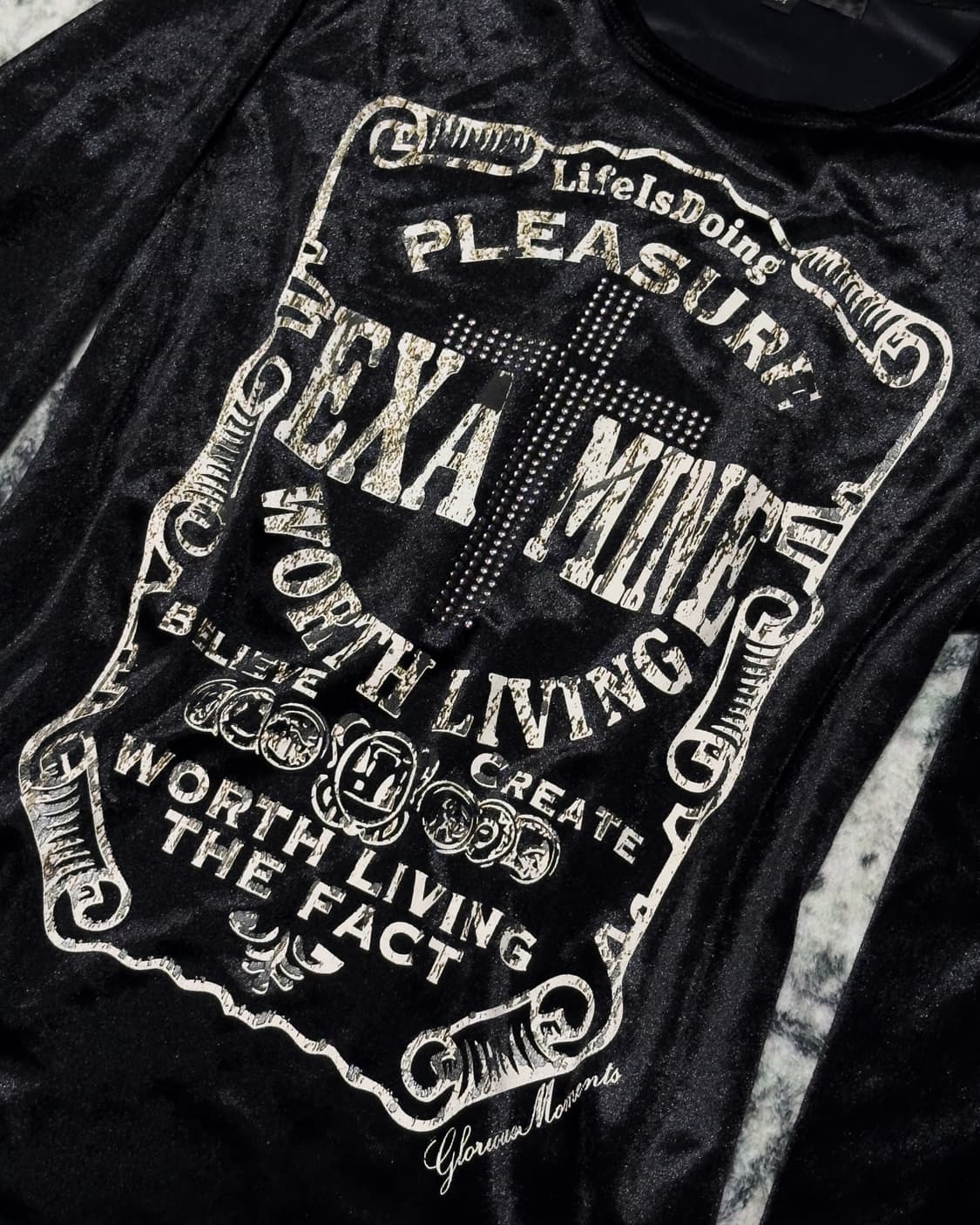 {Place Plan} Cross Velvet Long Sleeve    상품이미지6