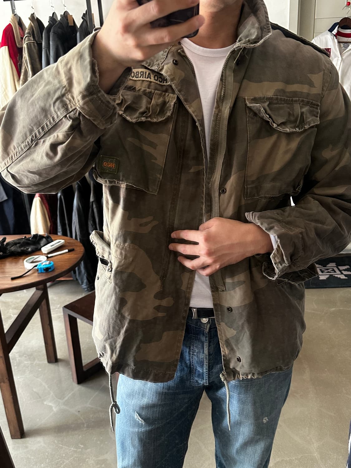 00s 홀리스터 HCO AIRBORNE 커스텀 카모 필드자켓 상품이미지3