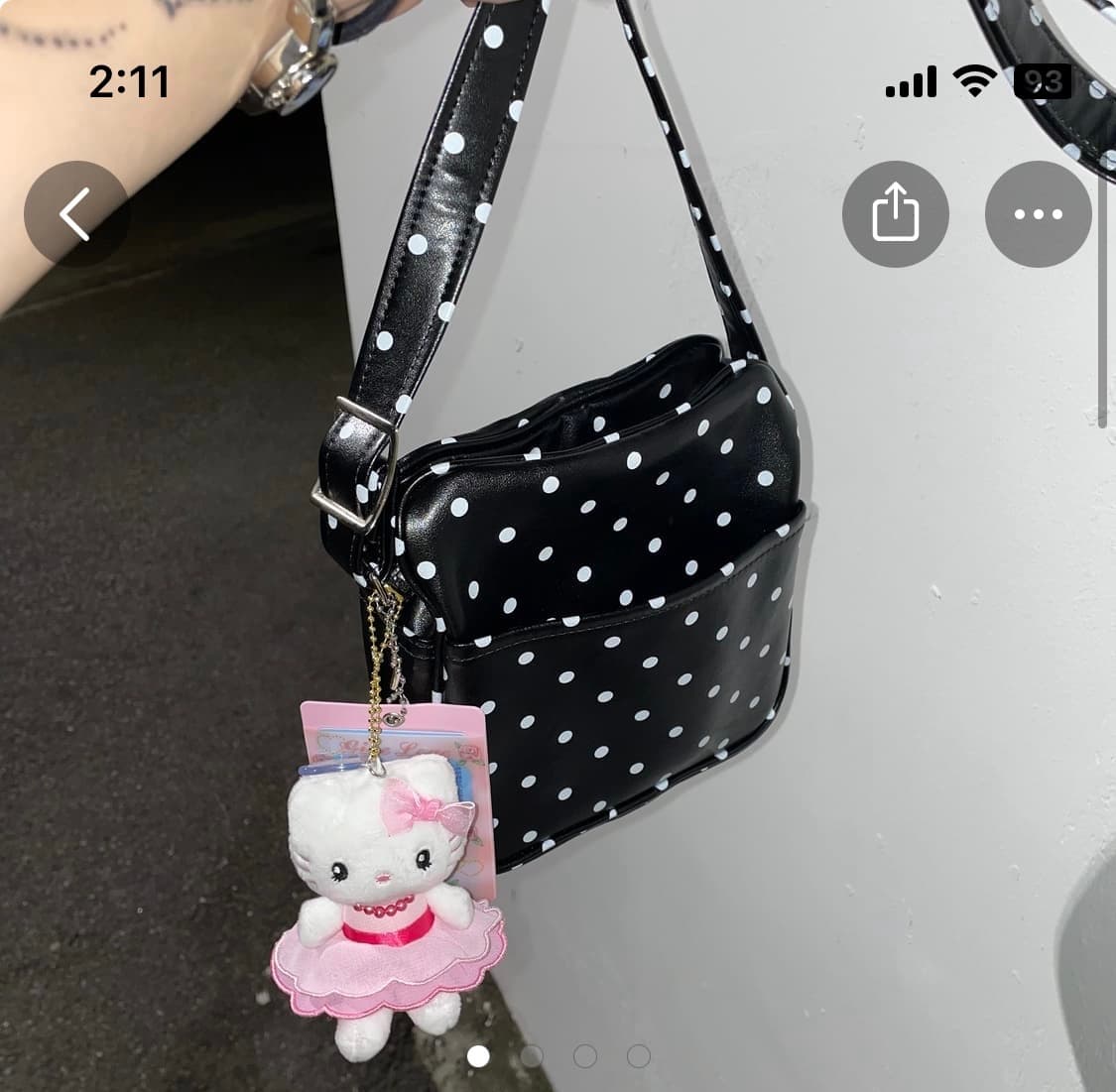 꼼데가르송 걸 도트 크로스백 상품이미지1