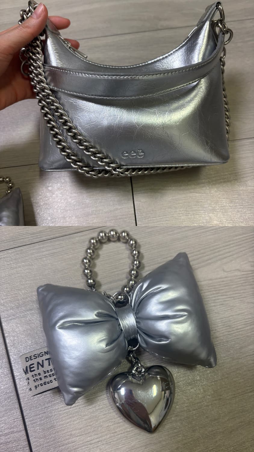 eee) 미니 체인 시티 백 실버(새상품) 상품이미지10