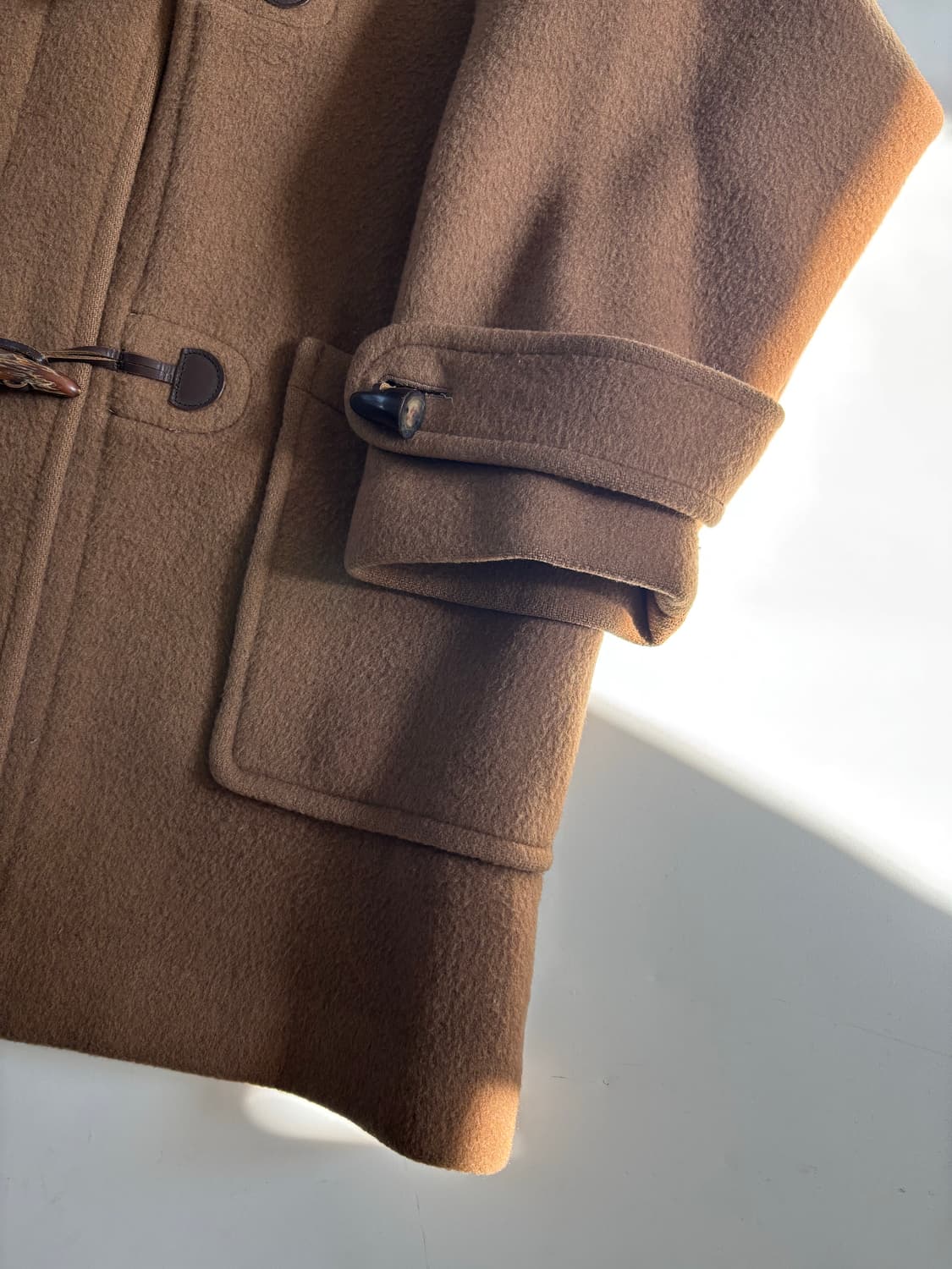 Burberry 버버리 브라운 후드 더플코트 상품이미지6