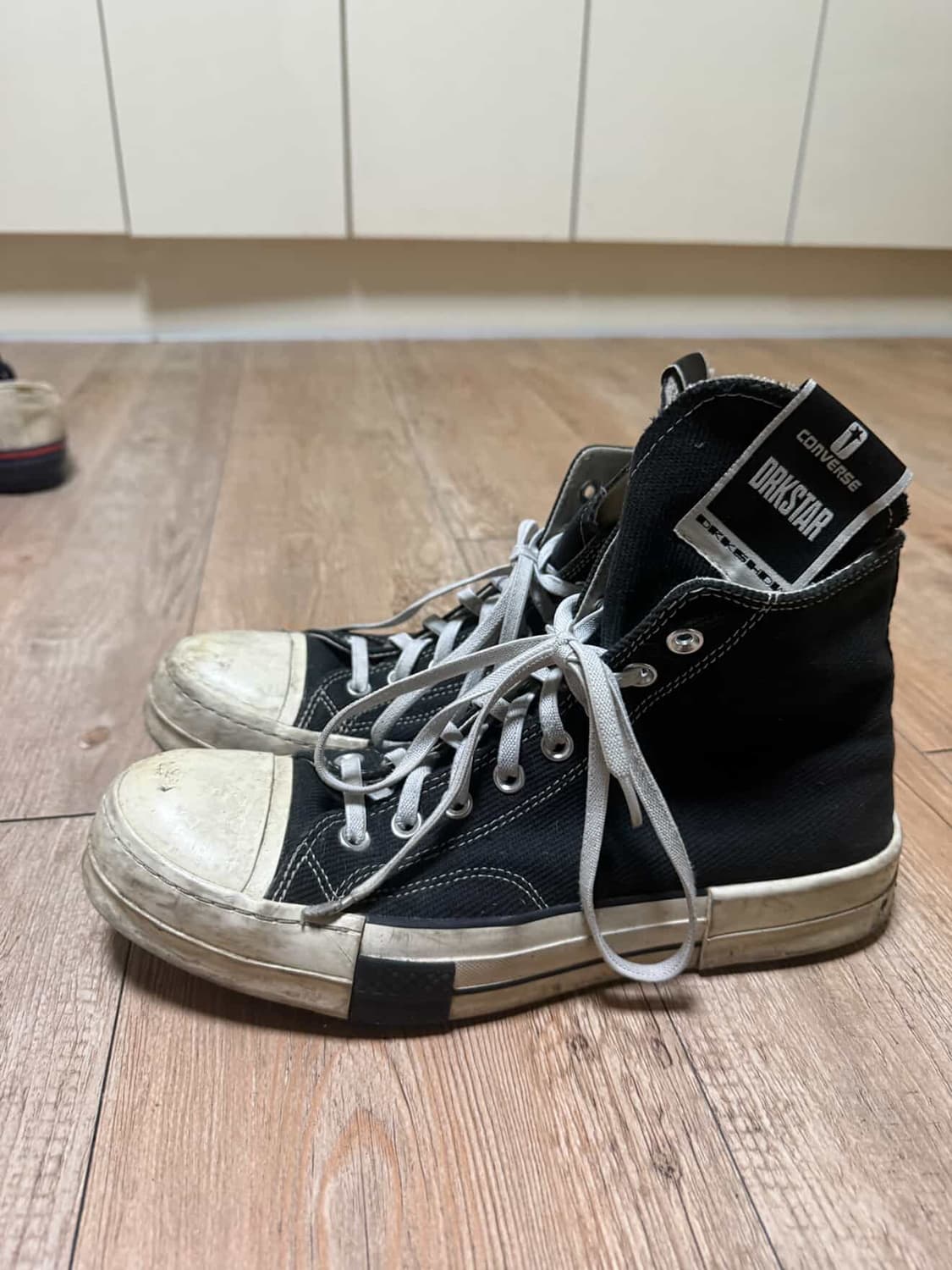 컨버스 하이 다크쉐도우 다크스타 척 하이 블랙 상품이미지5