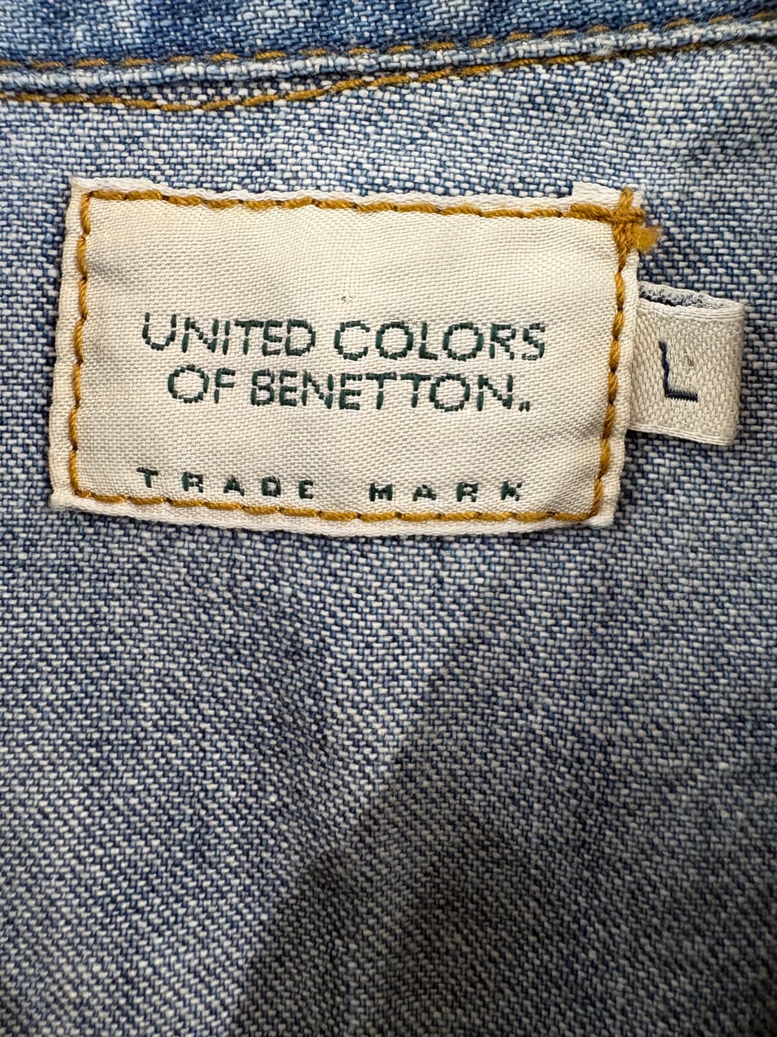 베네통 포켓 데님 셔츠 상품이미지5